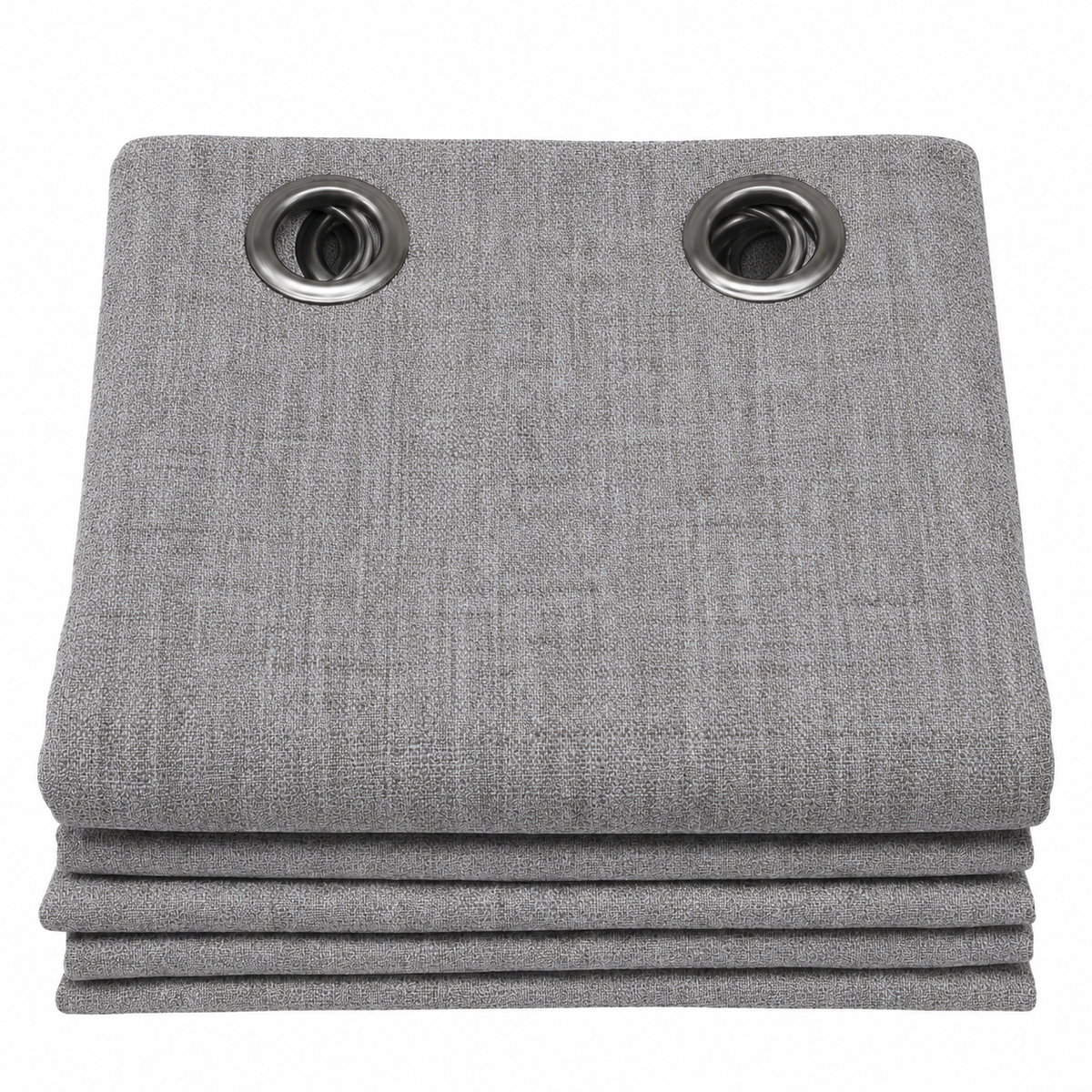 Rideaux occultant aspect lin | Gris