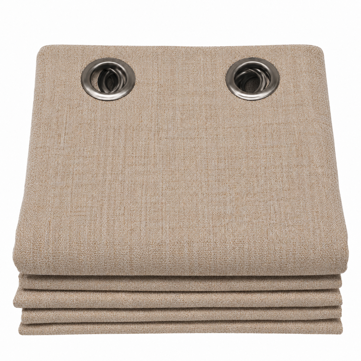 Rideaux occultant aspect lin | Beige
