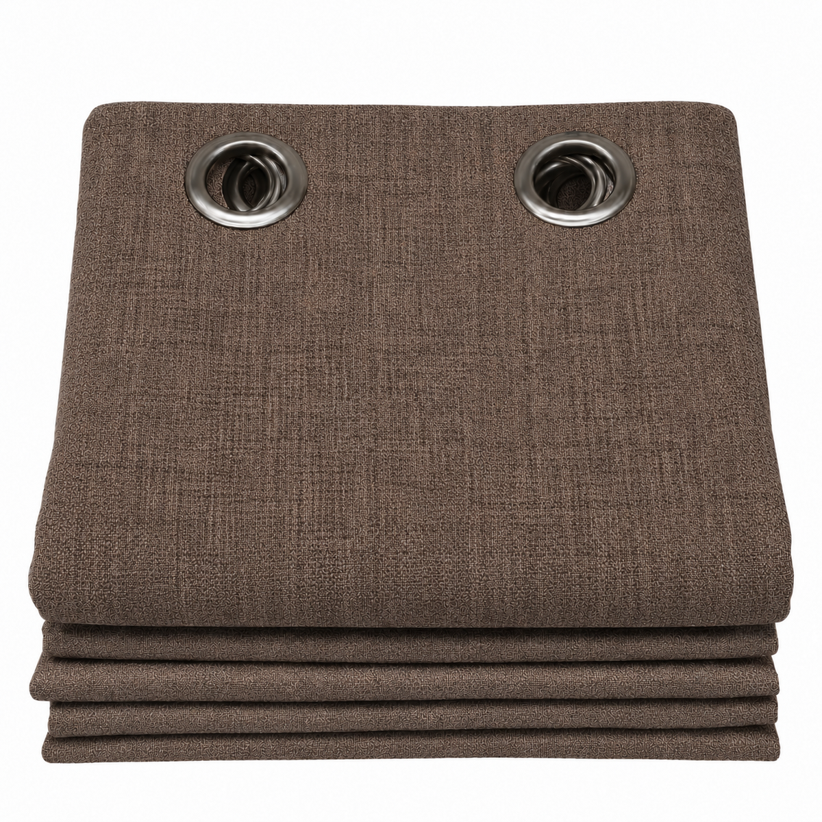 Rideaux occultant aspect lin | Taupe