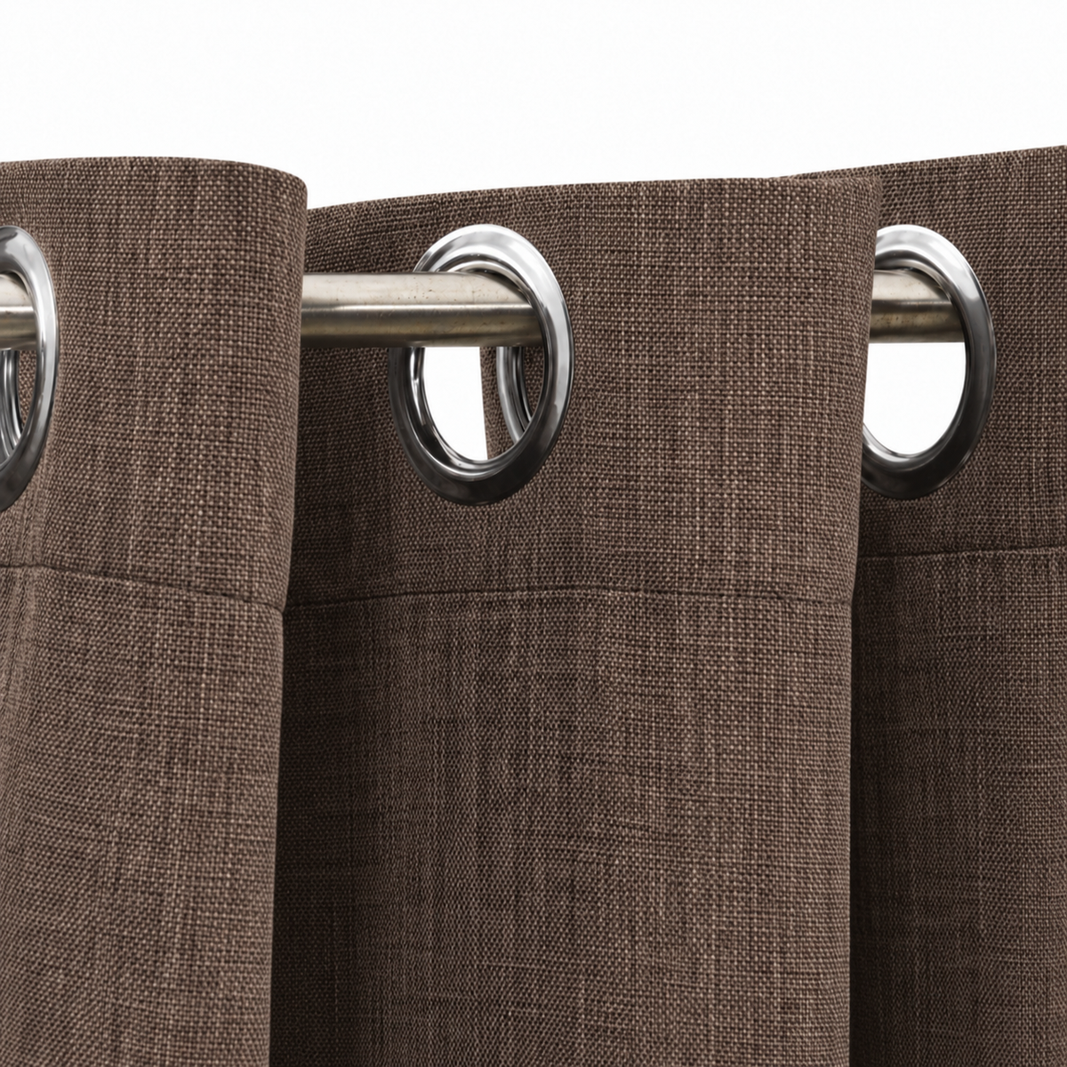 Rideaux occultant aspect lin | Taupe