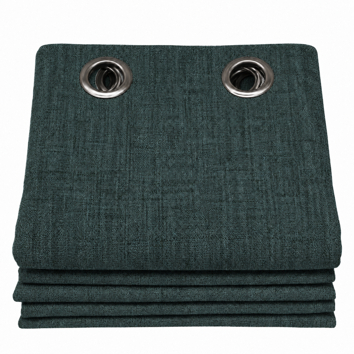 Rideaux occultant aspect lin | Vert