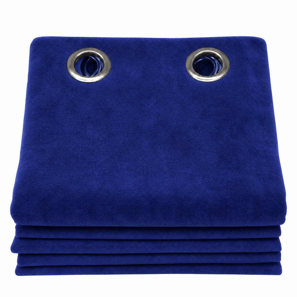 Rideaux occultant velours | Bleu foncé
