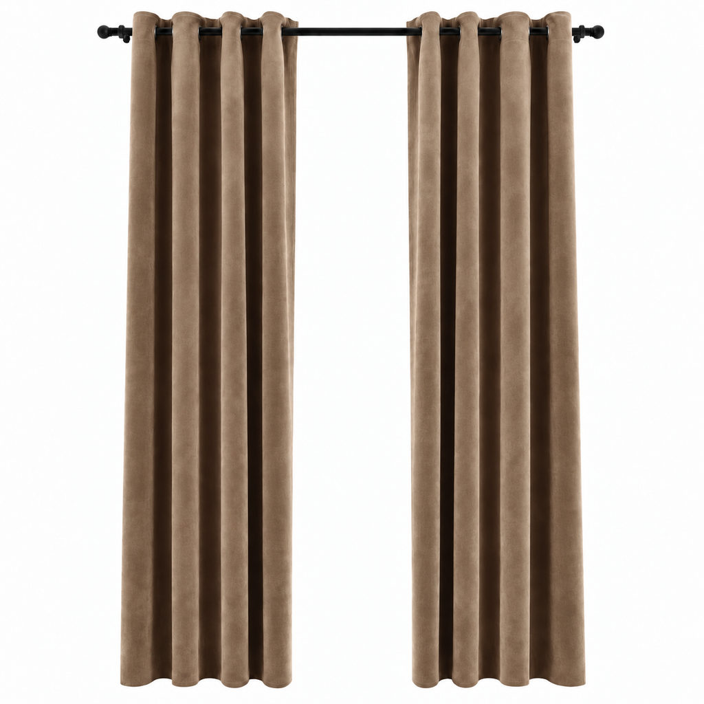 Rideaux occultant velours | Beige