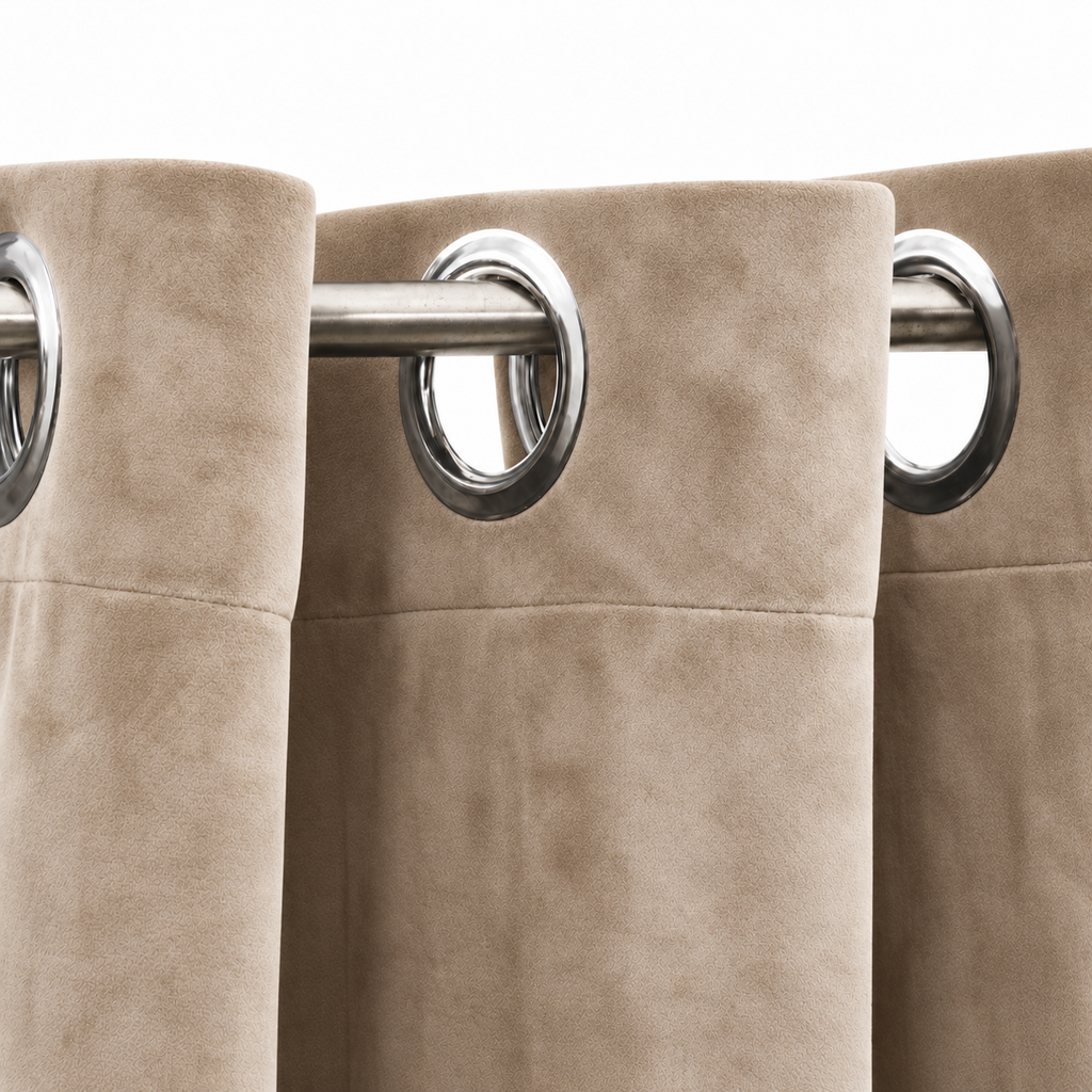 Rideaux occultant velours | Beige