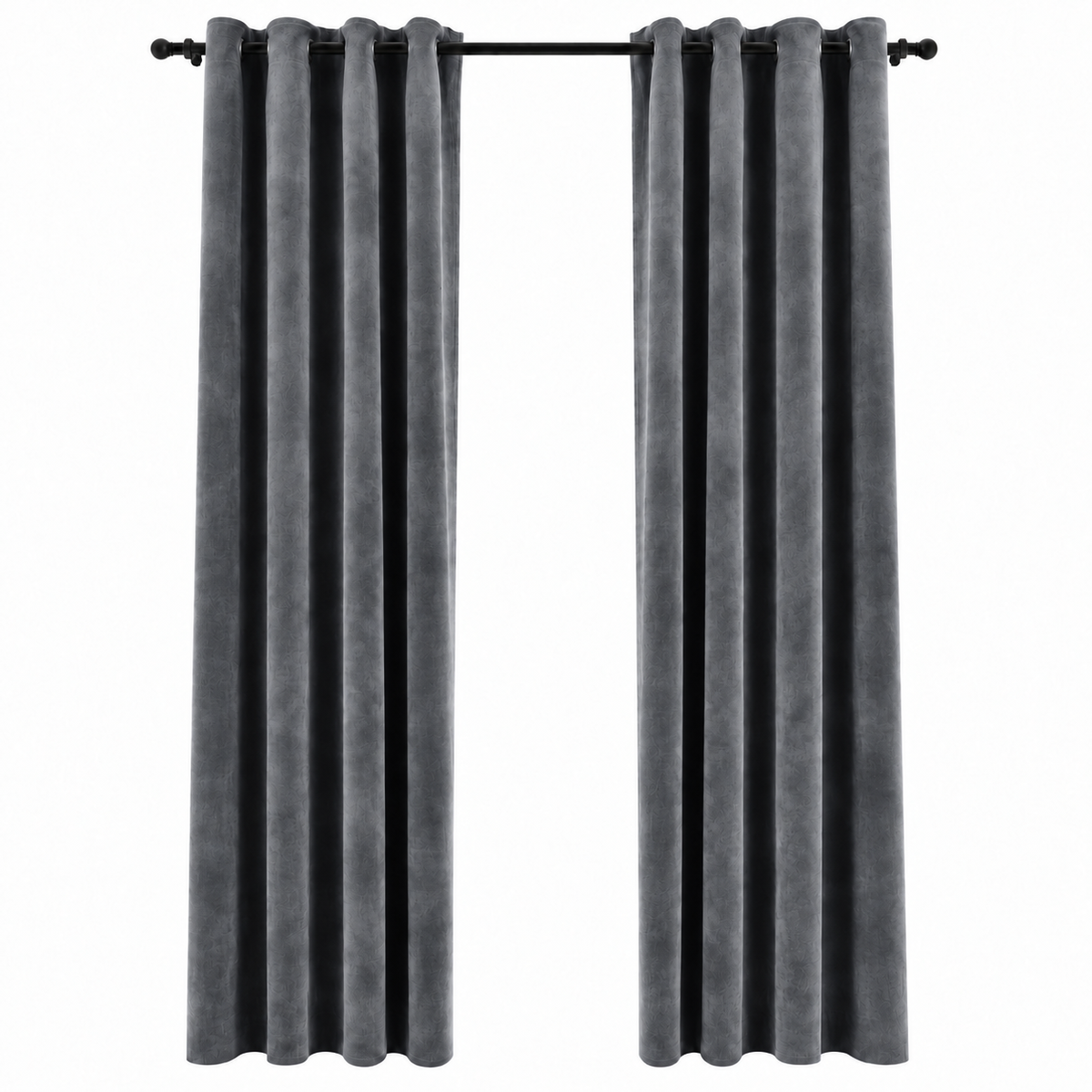Rideaux occultant velours | Gris anthracite