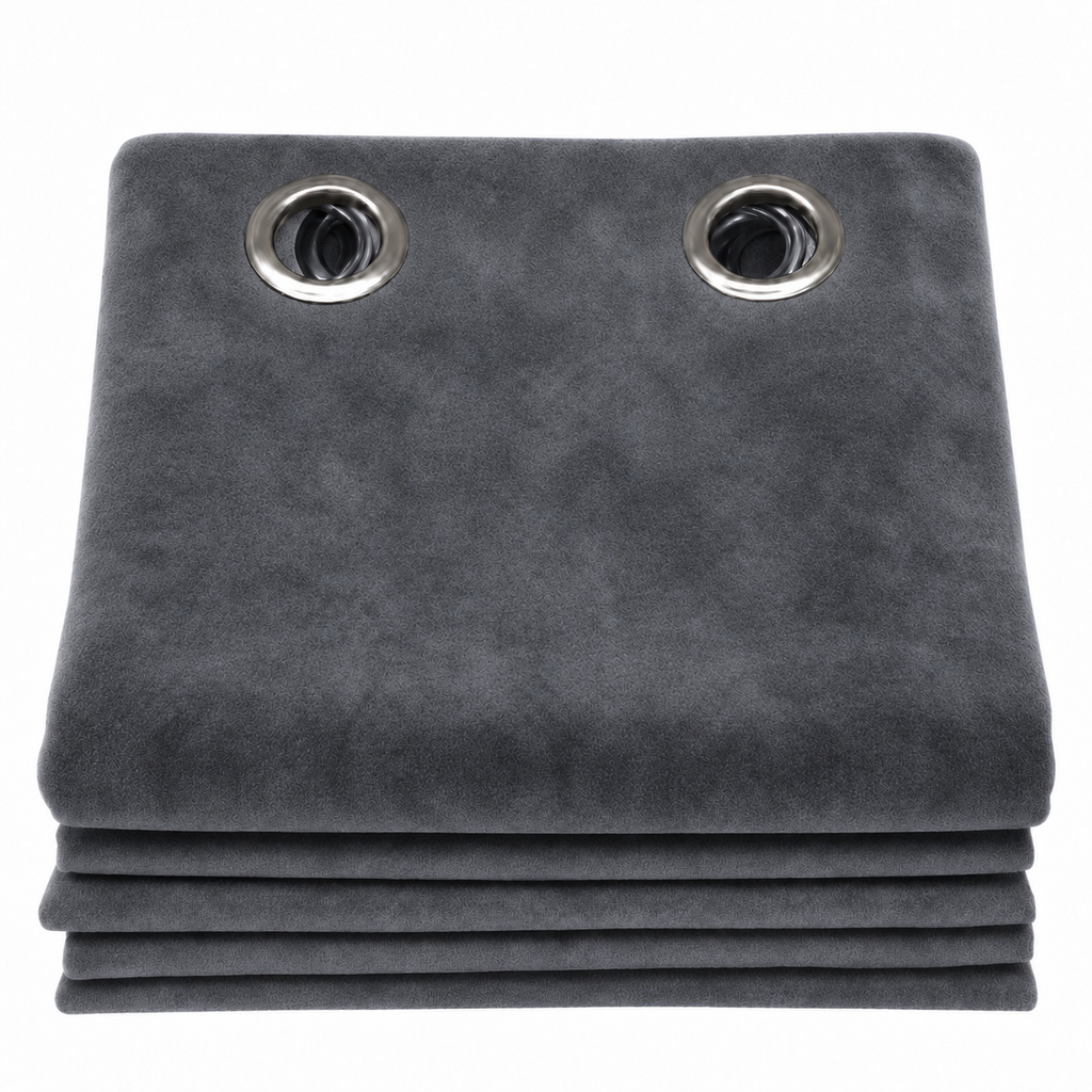 Rideaux occultant velours | Gris anthracite
