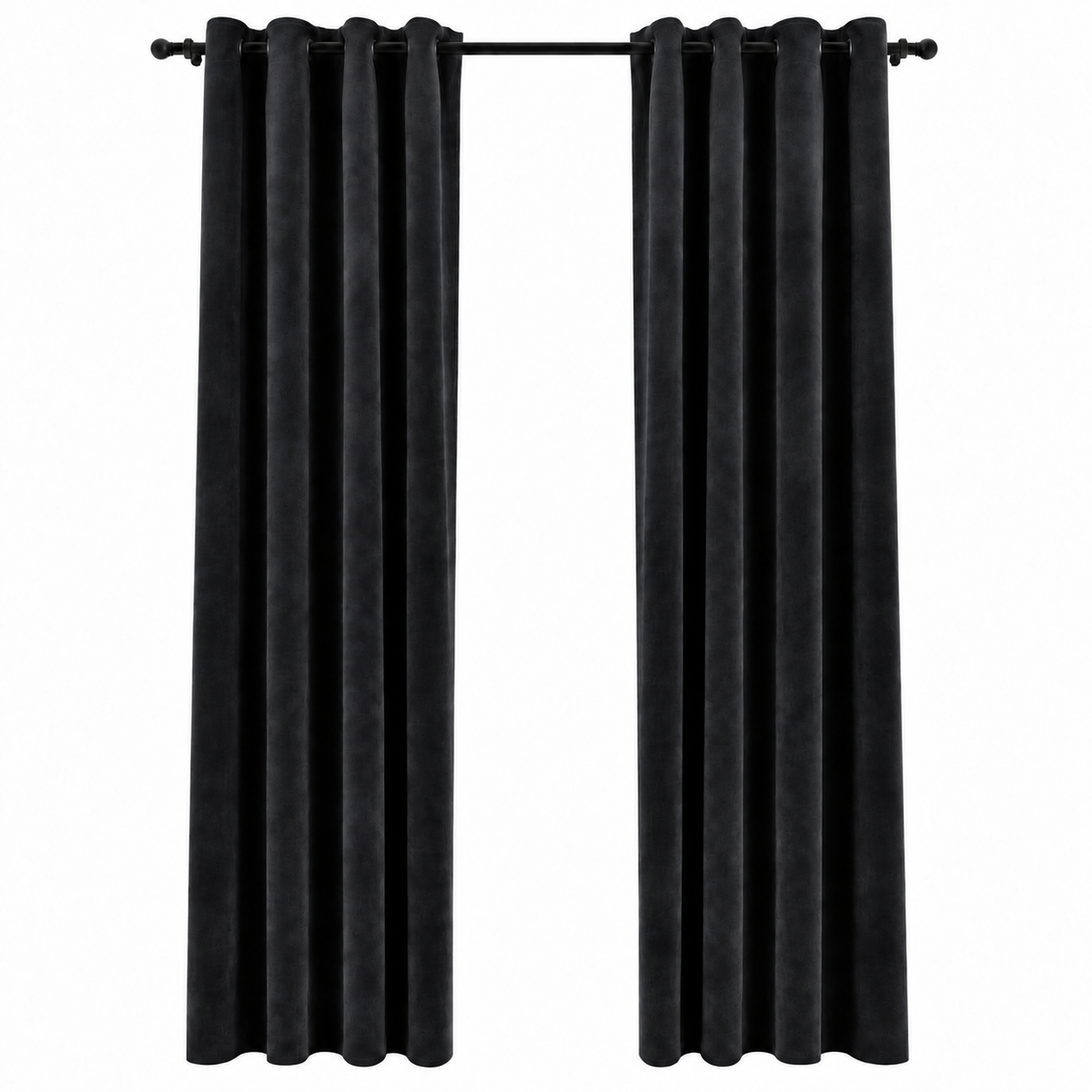 Rideaux occultant velours | Noir