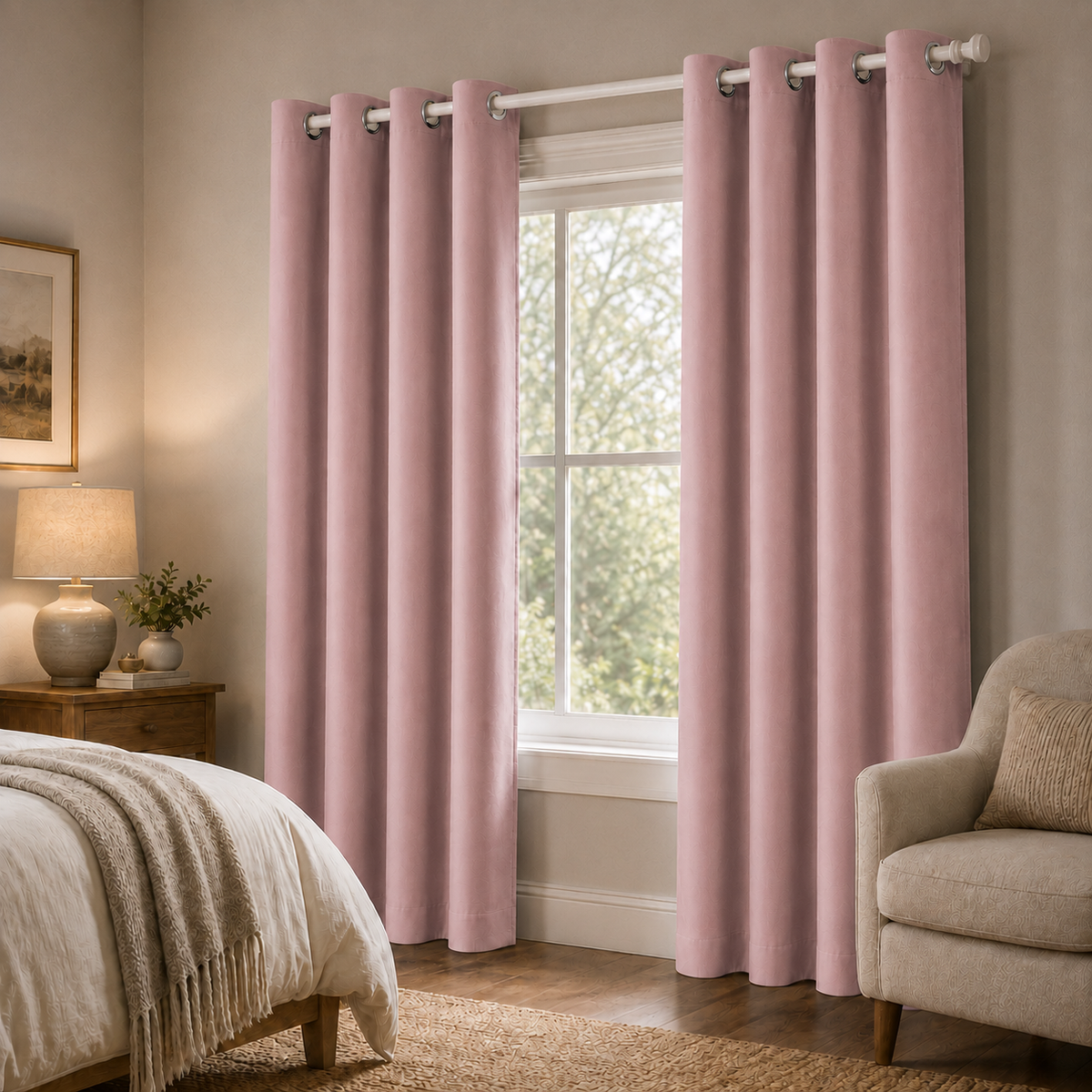 Rideaux occultant thermique | Rose