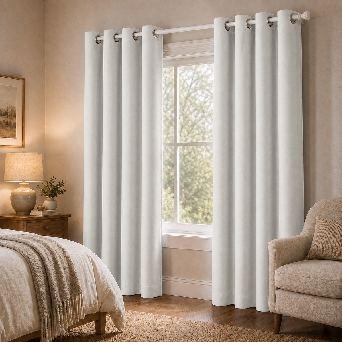 Rideaux occultant thermique | Blanc