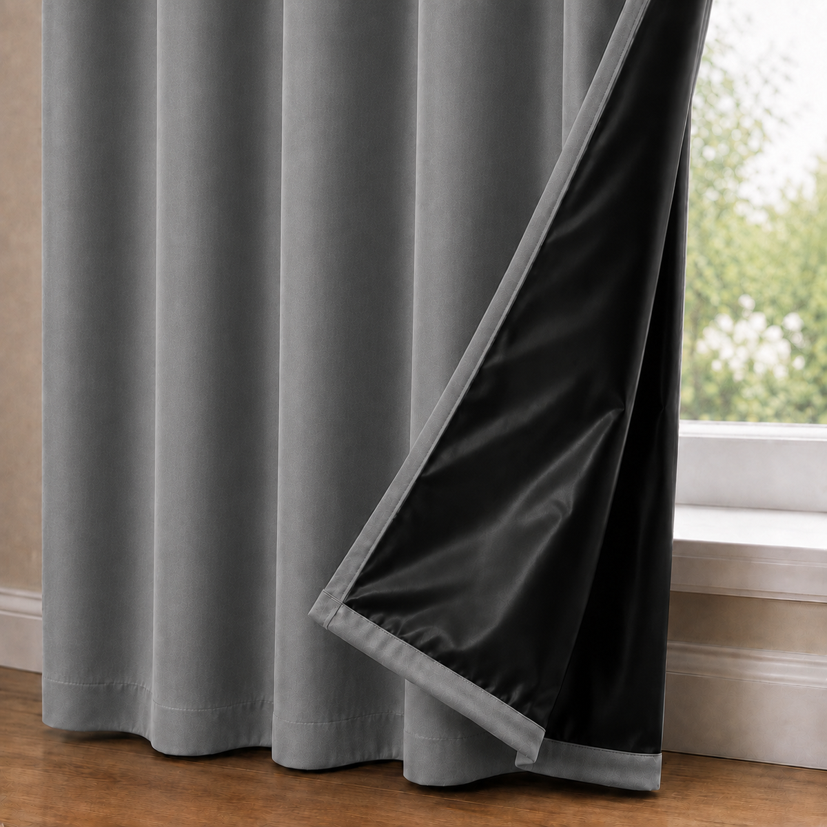 Rideaux occultant thermique | Gris foncé