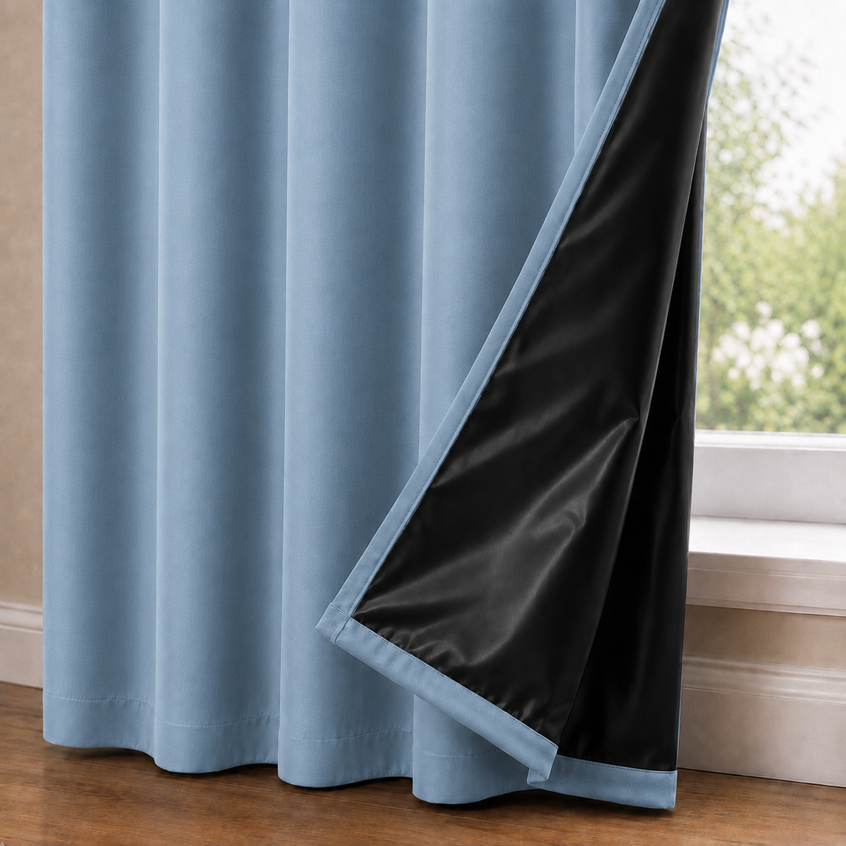Rideaux occultant thermique | Bleu ciel