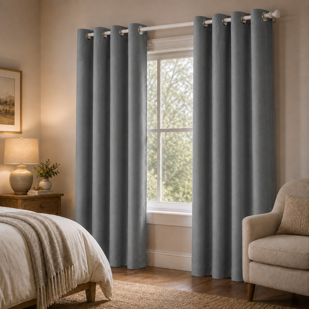 Rideaux occultant thermique | Gris foncé