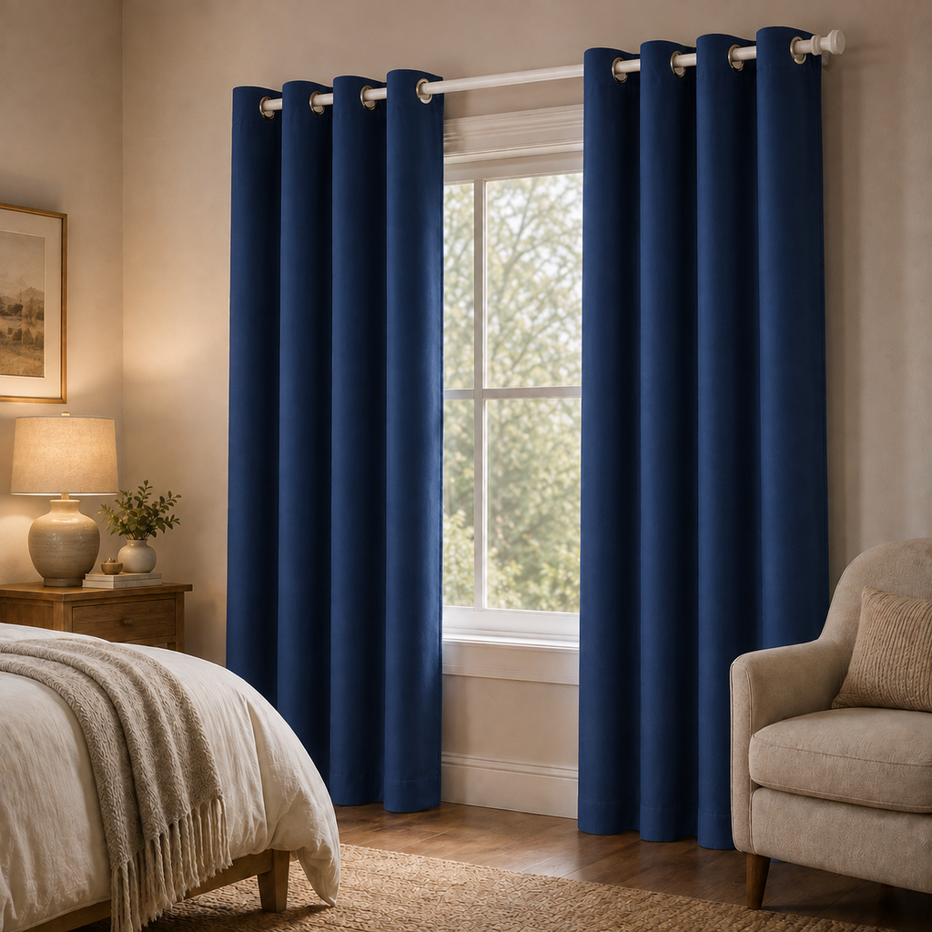 Rideaux occultant thermique premium | Bleu